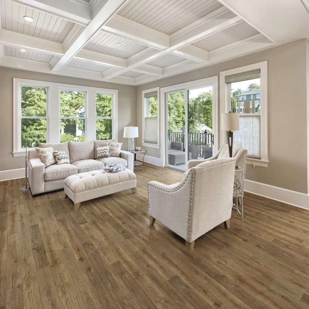Great Lakes Legends Mystic Taupe 7" x 48" Floating Vinyl Plank Flooring (18.70 sq. ft./ctn), photo 2 of 3