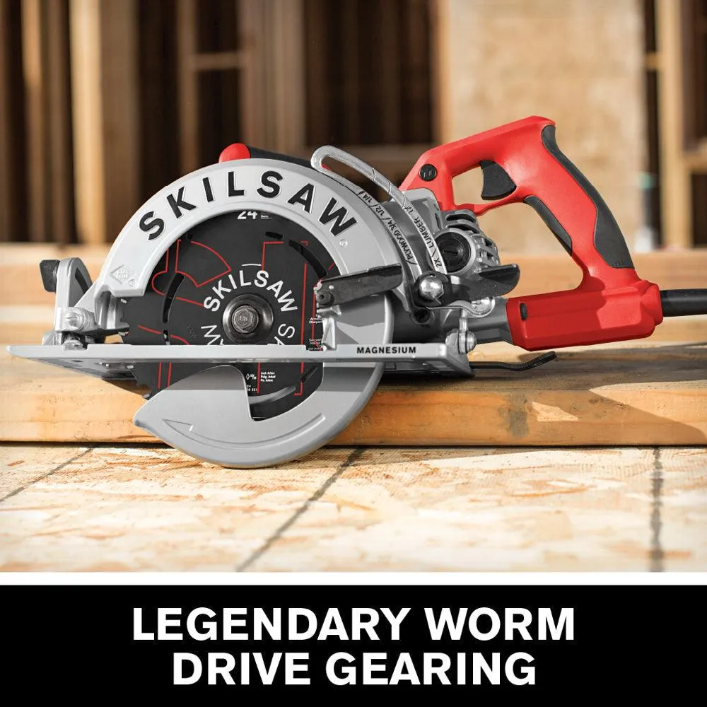 SKILSAW 15-Amp 7-1/4-Inch Lightweight Worm Drive Circular Saw with SKILSAW Blade, Corded, SPT77WML-01, photo 2 of 7