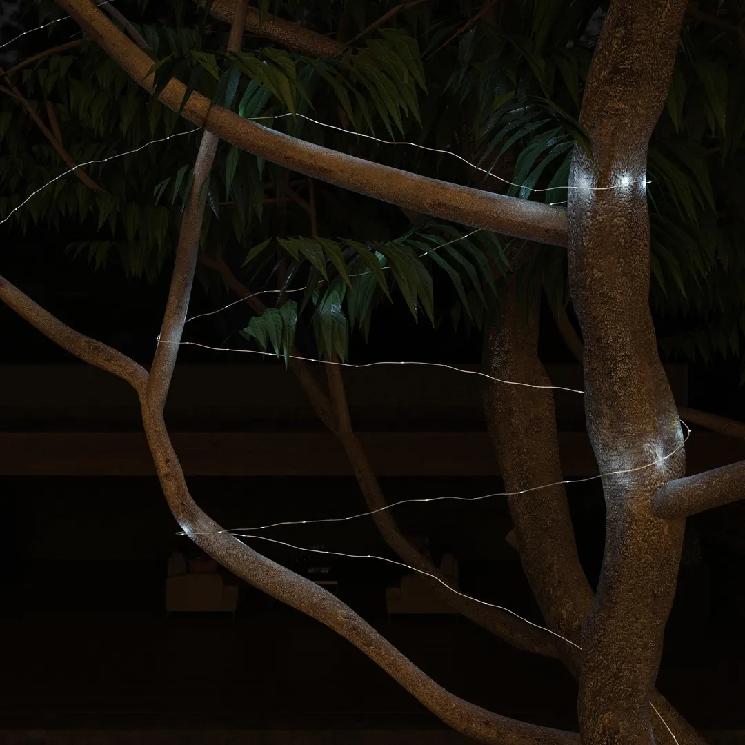 Pure Garden Outdoor Starry Solar String Lights- Solar Powered Cool White Fairy 100 LED Lights with 8 Lighting Modes for Patio, Backyard, Events by Pure Garden, photo 5 of 7