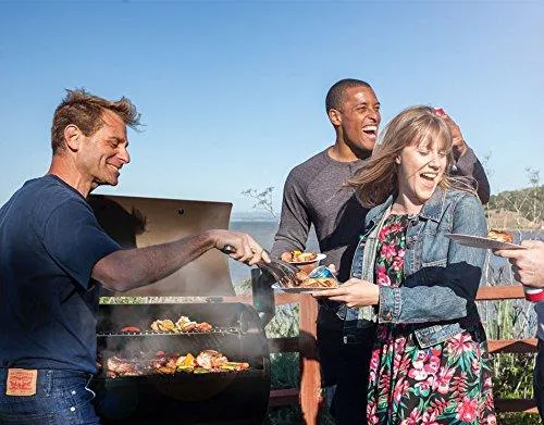 Portable Party Wood Pellet BBQ Grill & Smoker 700 Cooking Area 8-in-1 Grill, photo 12 of 12