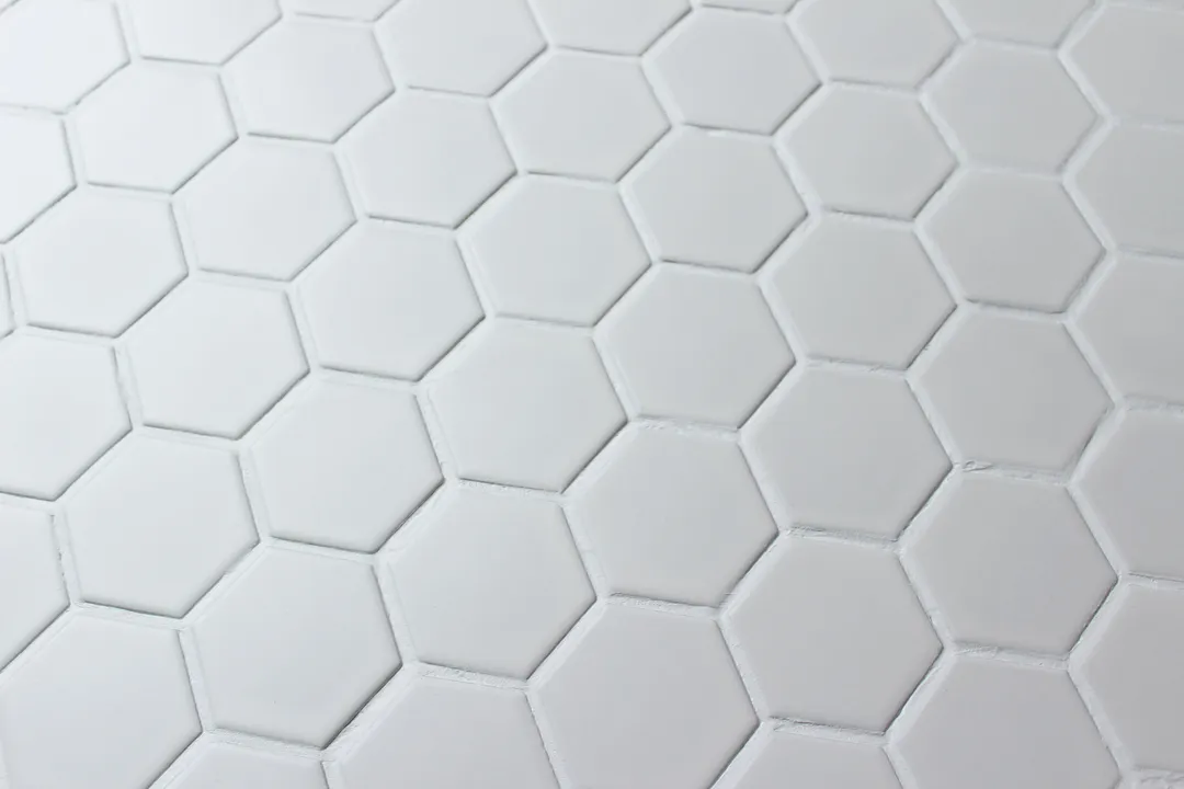 WS Tiles - Value Matte White 10.5 in. x 10.5 in. Porcelain 2" Hexagon Mosaic Floor & Wall Tile (9 sq. ft / Case), photo 6 of 8