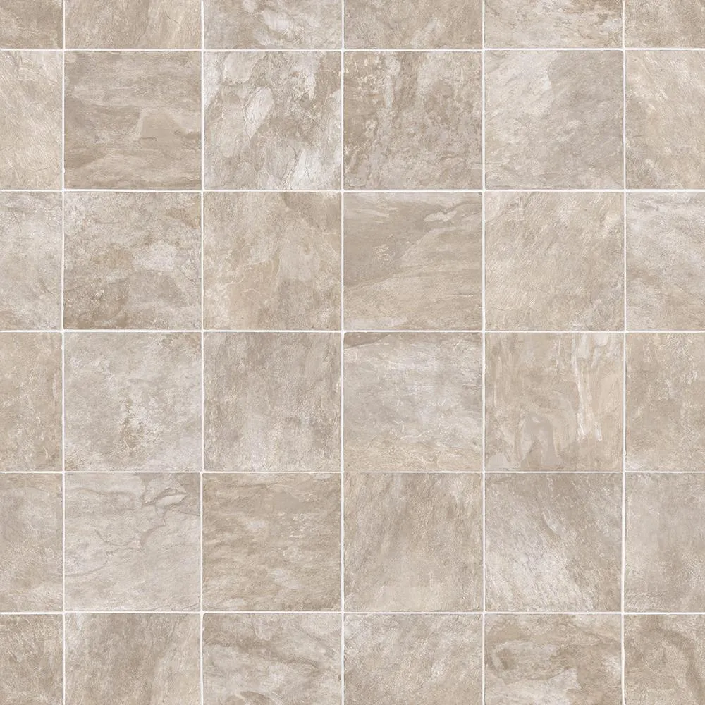 IVC Woven Grey Tile Residential Vinyl Sheet, Sold by 13.2 ft. Wide x Custom Length, photo 4 of 4