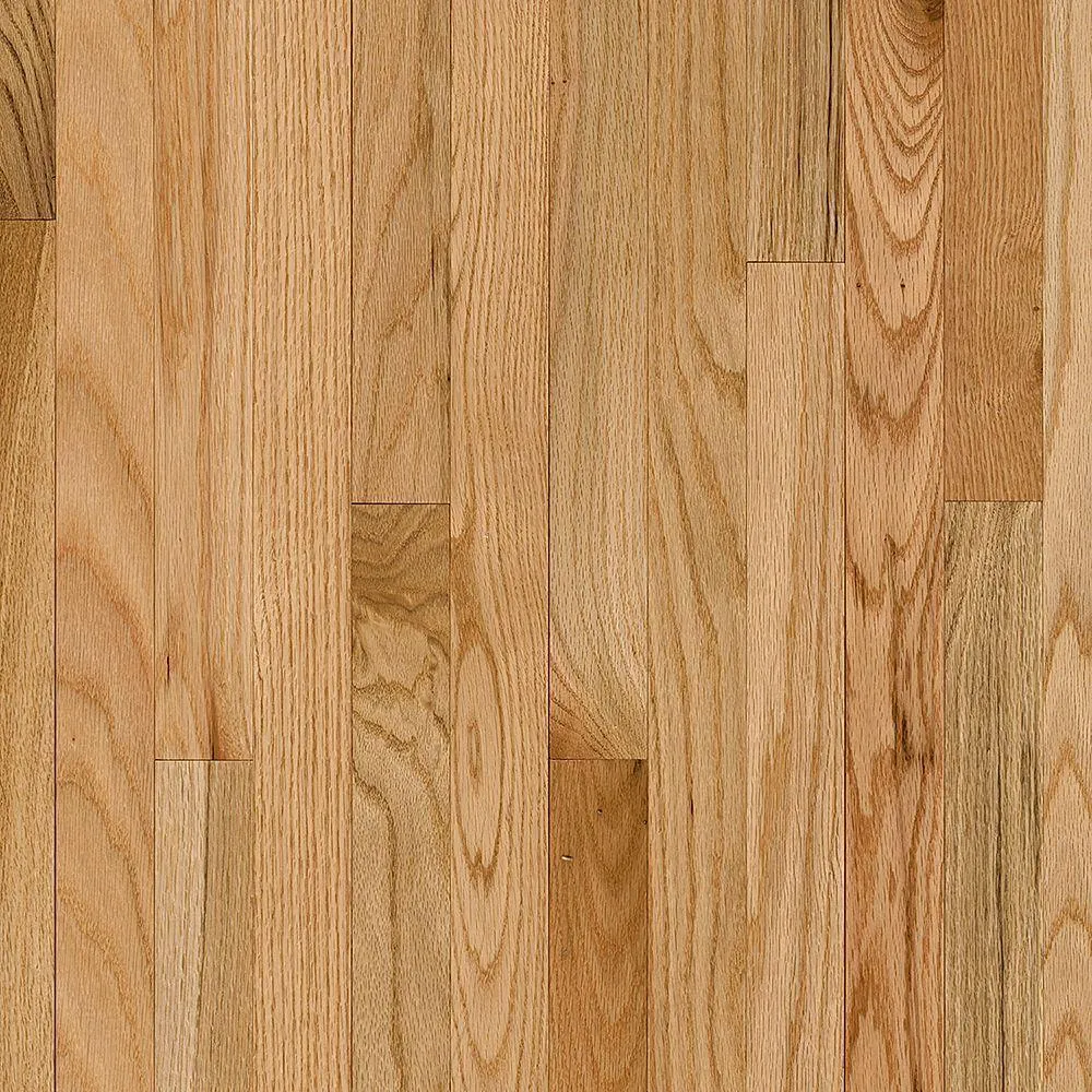 Bruce Plano Oak Gunstock 3/4 in. Thick x 2-1/4 in. Wide x Varying Length Solid Hardwood Flooring (20 sq. ft. / case), photo 5 of 5