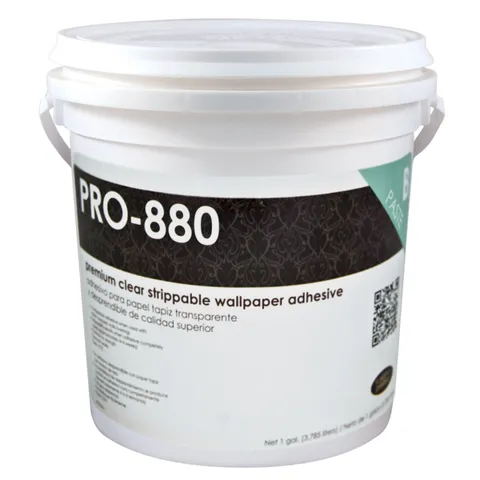 PRO-880 Ultra Clear Strippable Wallpaper Adhesive, 1-Gallon