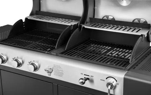 Royal Gourmet ZH3002 3-Burner 27,000-BTU Dual Fuel Cabinet Gas and Charcoal Grill Combo, Outdoor Barbecue, Black, photo 5 of 6
