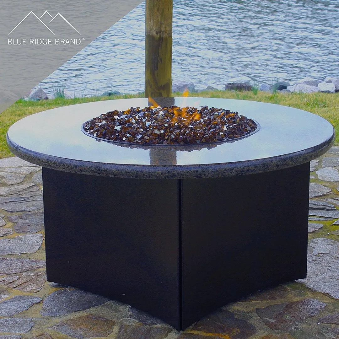 Blue Ridge Brand Fire Pit Glass - Copper Reflective Fire Glass 1/2" - Reflective Fire Pit Glass Rocks - Blue Ridge Brand™ Reflective Glass for Fireplace and Landscaping 3, 5, 10, 20, 50 Pounds, photo 5 of 6