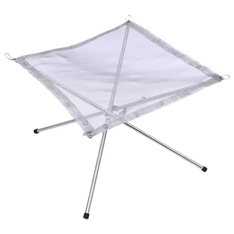 Unbranded Portable Fire Pits Outdoor Camping Foldable Mesh Fire Pits Portable Fireplace