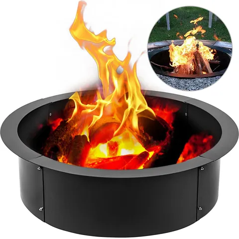 36 Inch Outside x 30Inch Inside Fire Pit Ring 3.0mm Thick Solid Steel