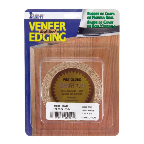 Band-It 2 in wide · 96 in long Prefinished Red Oak Wood Veneer Edge Banding