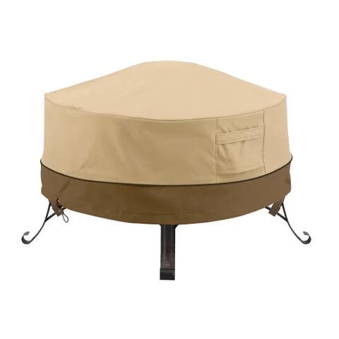 Veranda Water-Resistant 30 Inch Full Coverage Round Fire Pit Cover
