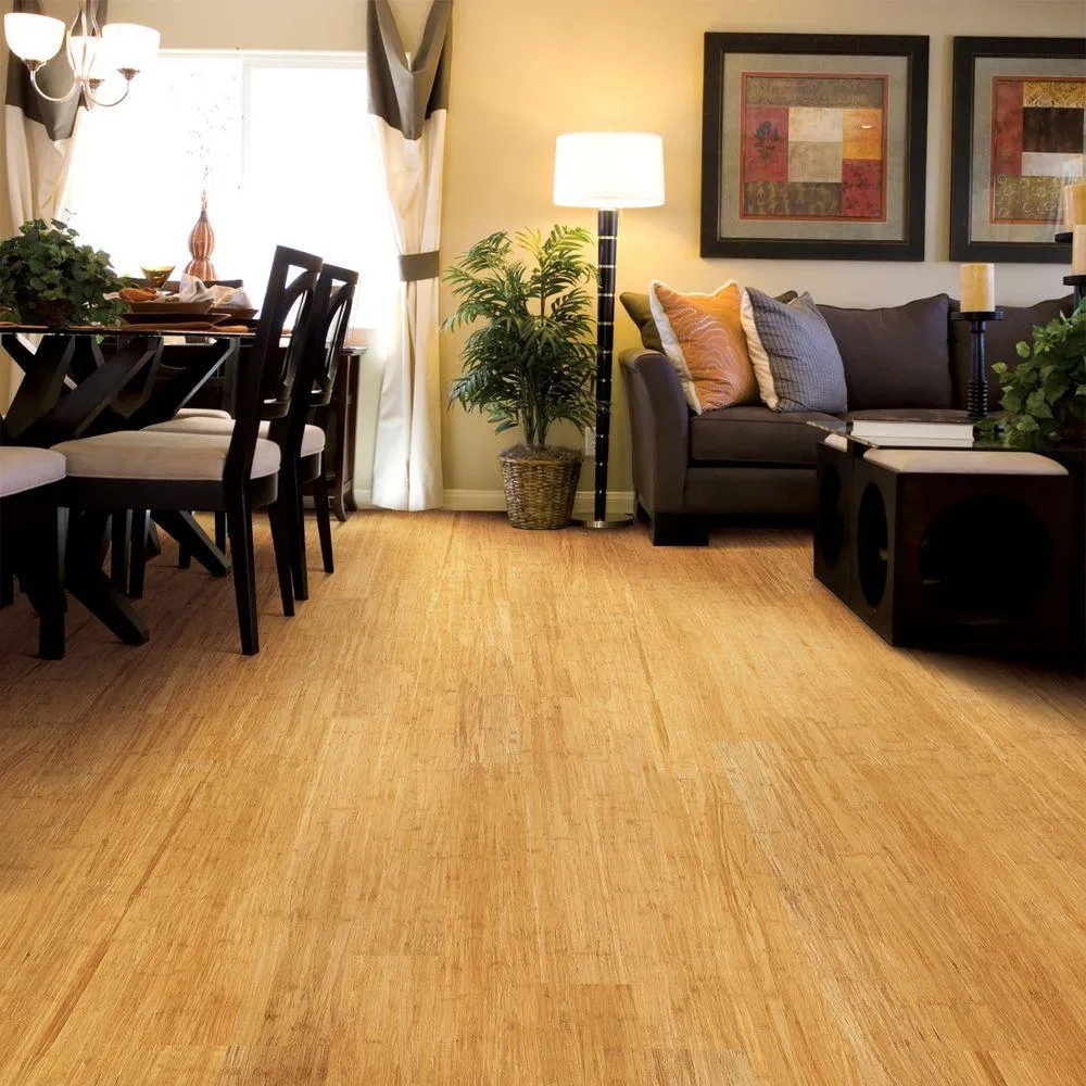 Home Legend Wire Brushed Strand Woven Lyndon 3/8 in. T x 3-7/8 in. W x 36-1/4 in. Length Solid Bamboo Flooring (23.41 sq. ft. /case), photo 4 of 5