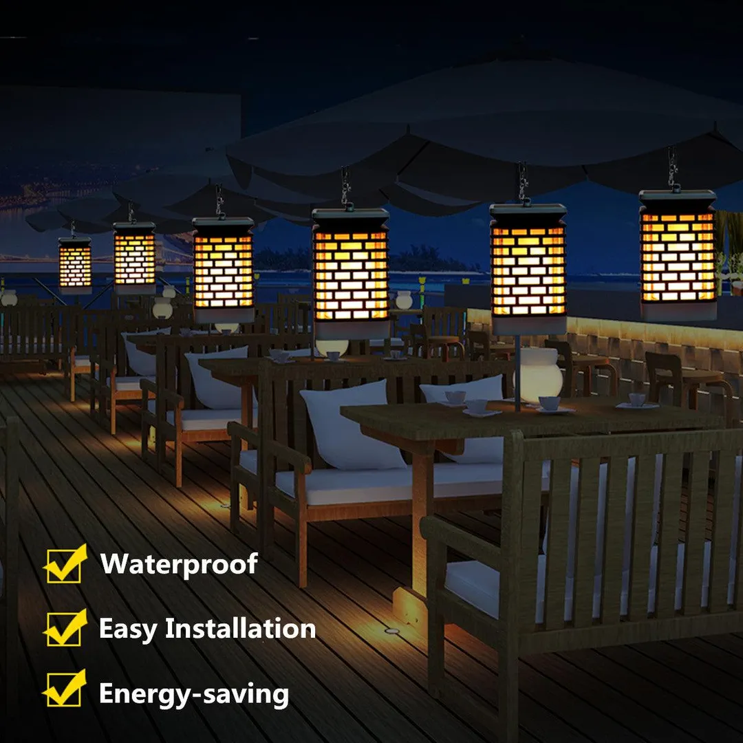 Novashion 99 LEDs Solar Path Lights, Solar Lantern Lights, Dancing Flame IP65 Water-proof For Outdoor Garden Hanging Landscape, photo 5 of 9