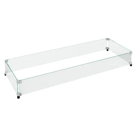 Outdoor GreatRoom Rectangle Fire Pit Glass Guard