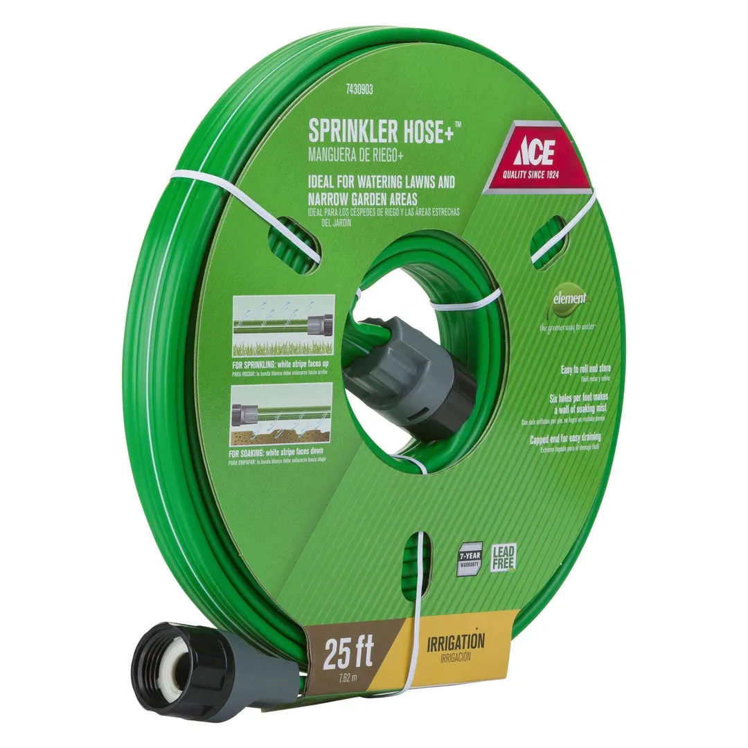 Ace Sprinkler Hose+ 5/8 in. D X 25 ft. L Sprinkler Hose Green, photo 2 of 5
