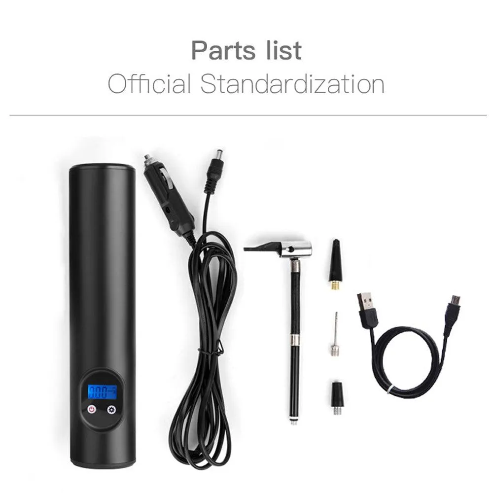 Anself 12V Portable Car Air Pumps Electric Tire Inflator Car Bike Pump Auto Car Wireless Inflatable Pump, photo 7 of 7