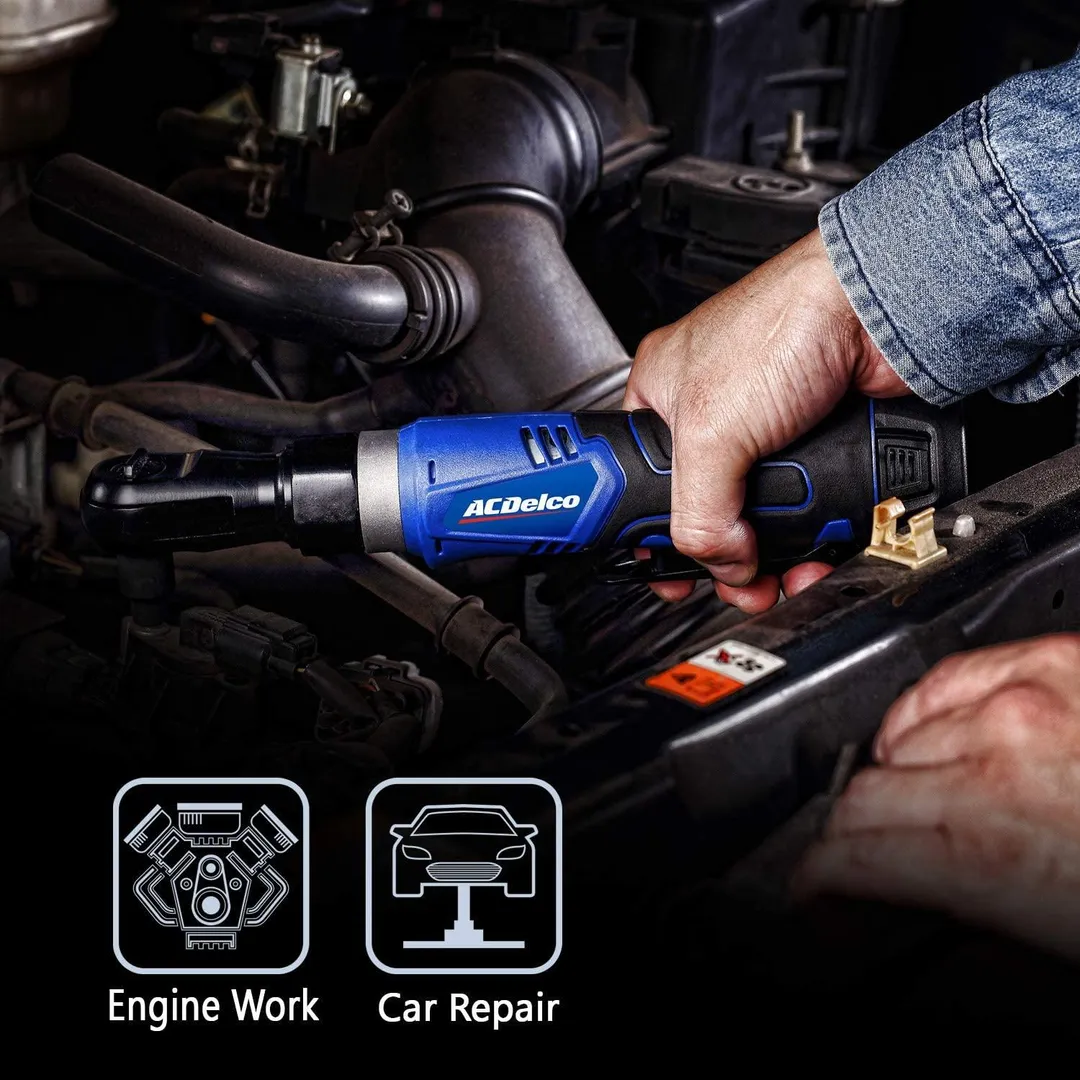 ACDelco ARW1209-K9 G12 Series 12V Li-ion Cordless ¼” & 3/8” Ratchet Wrench Combo Tool Kit,, photo 8 of 9