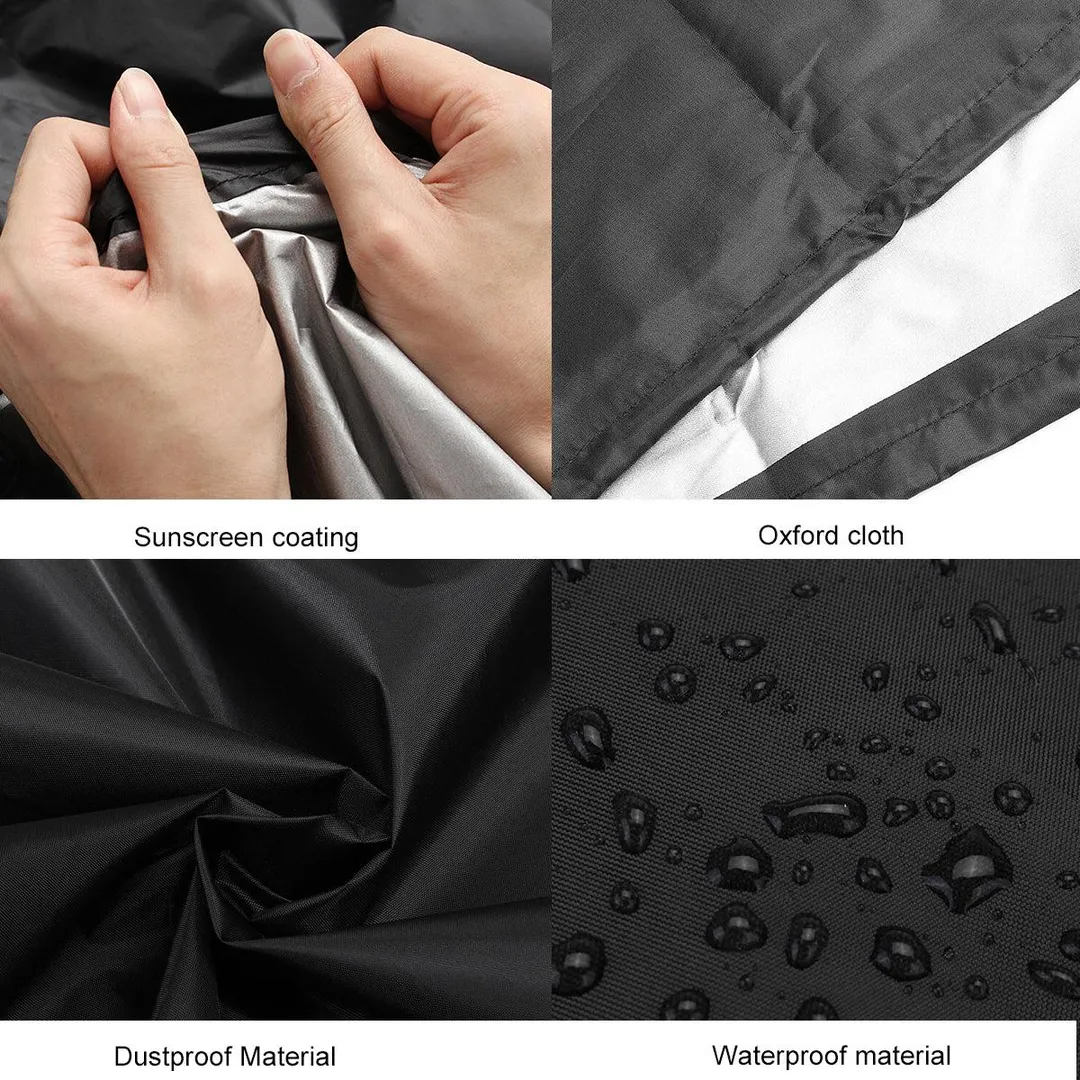 Novashion Heavy Duty Waterproof UV Resistant Polyester Patio Glass Tube Patio Heater Cover,Black, photo 4 of 5