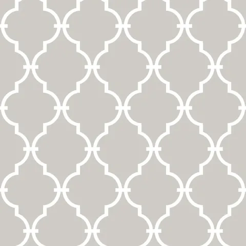 Beige Modern Trellis Peel and Stick Wallpaper