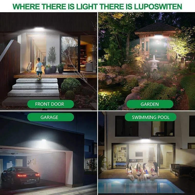 CEES SMIT, INC. Solar Lights Outdoor, Motion Sensor Flood Lights 20 LED Super Bright with 120°Beam Angle, IP65 Waterproof Wireless Solar Spot Lights, Security Lights for Garden, Garage, Driveway, photo 5 of 8