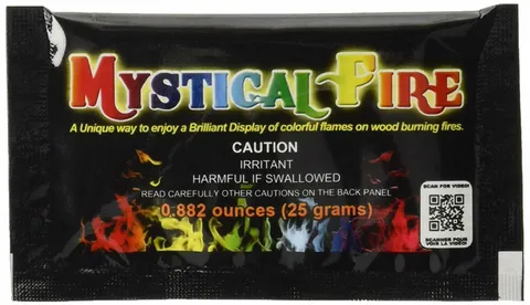 Fire Flame Colorant for Outdoor Wood Burning Fireplace Last 15mins - 25 Count