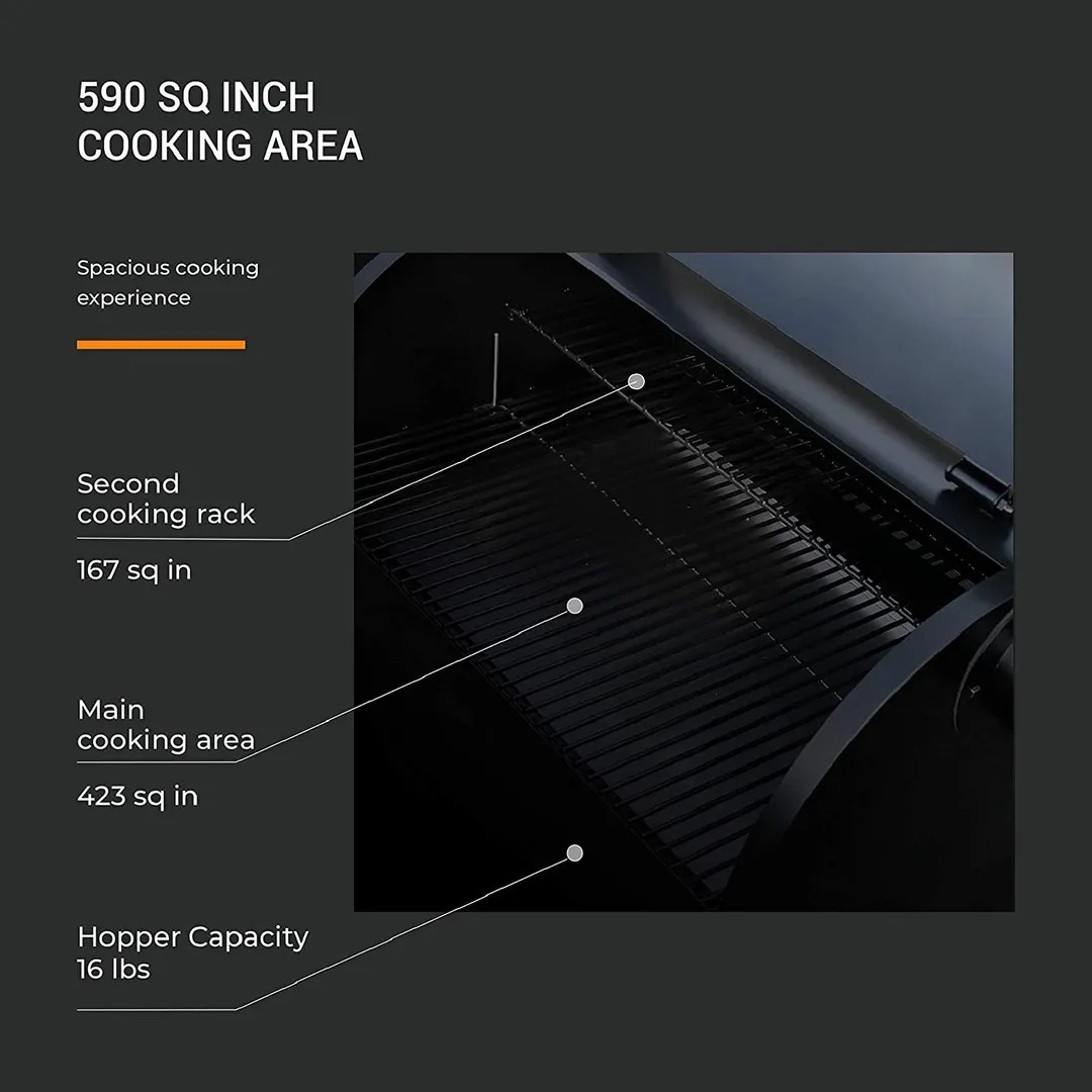 Z Grills 550A Smart Wood Pellet Grill 6 in1 Outdoor BBQ Smoker 590 SQ Inches Cooking Area, photo 3 of 7