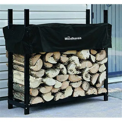 48 WRC 48 WRC 4 Foot Woodhaven Firewood Rack With Cover