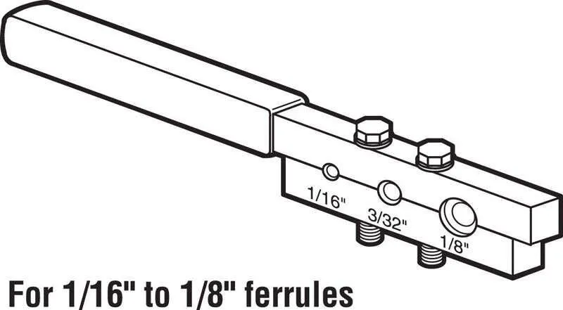 Prime-Line 4.9 in. W X 1 in. L Steel Swage-It Tool, photo 2 of 2