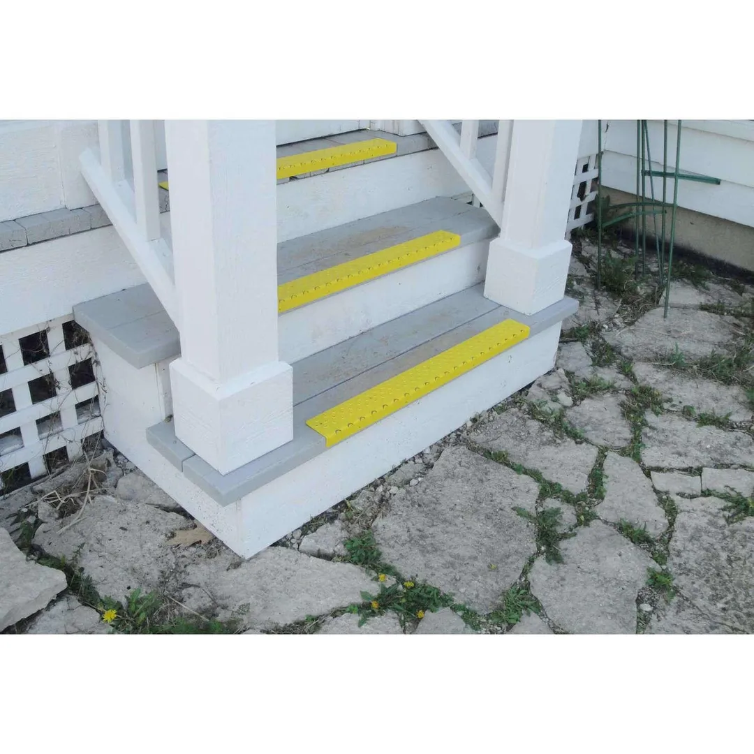 Handi-Treads 2.75 in. W X 30 in. L Powder Coated Yellow Aluminum Stair Tread, photo 3 of 3