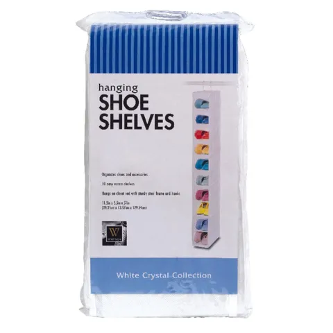 Whitmor 51 in high · 5-1/2 in wide · 11-1/2 in long Vinyl Hanging Shoe Shelves