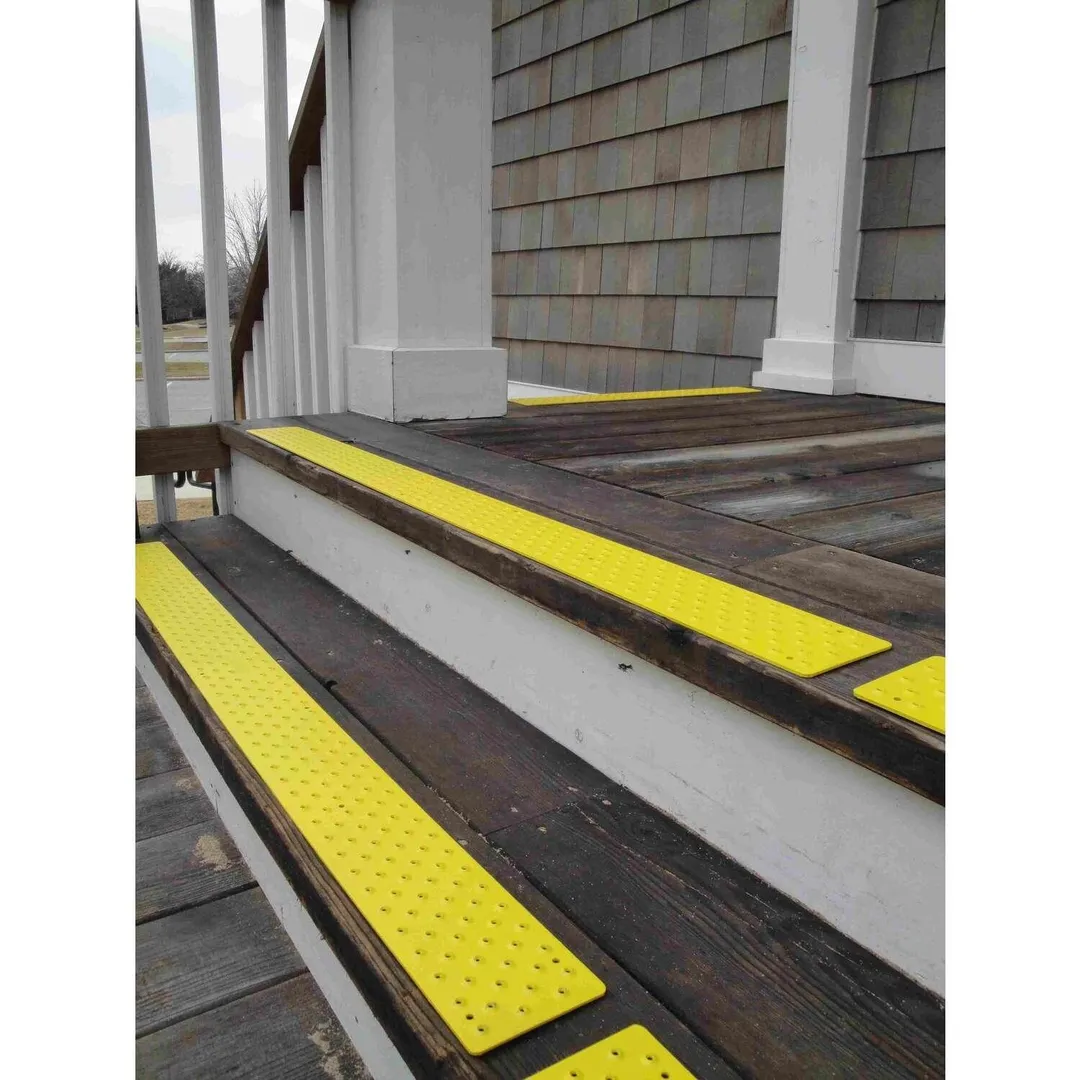 Handi-Treads 3.75 in. W X 30 in. L Powder Coated Yellow Aluminum Stair Tread, photo 3 of 3