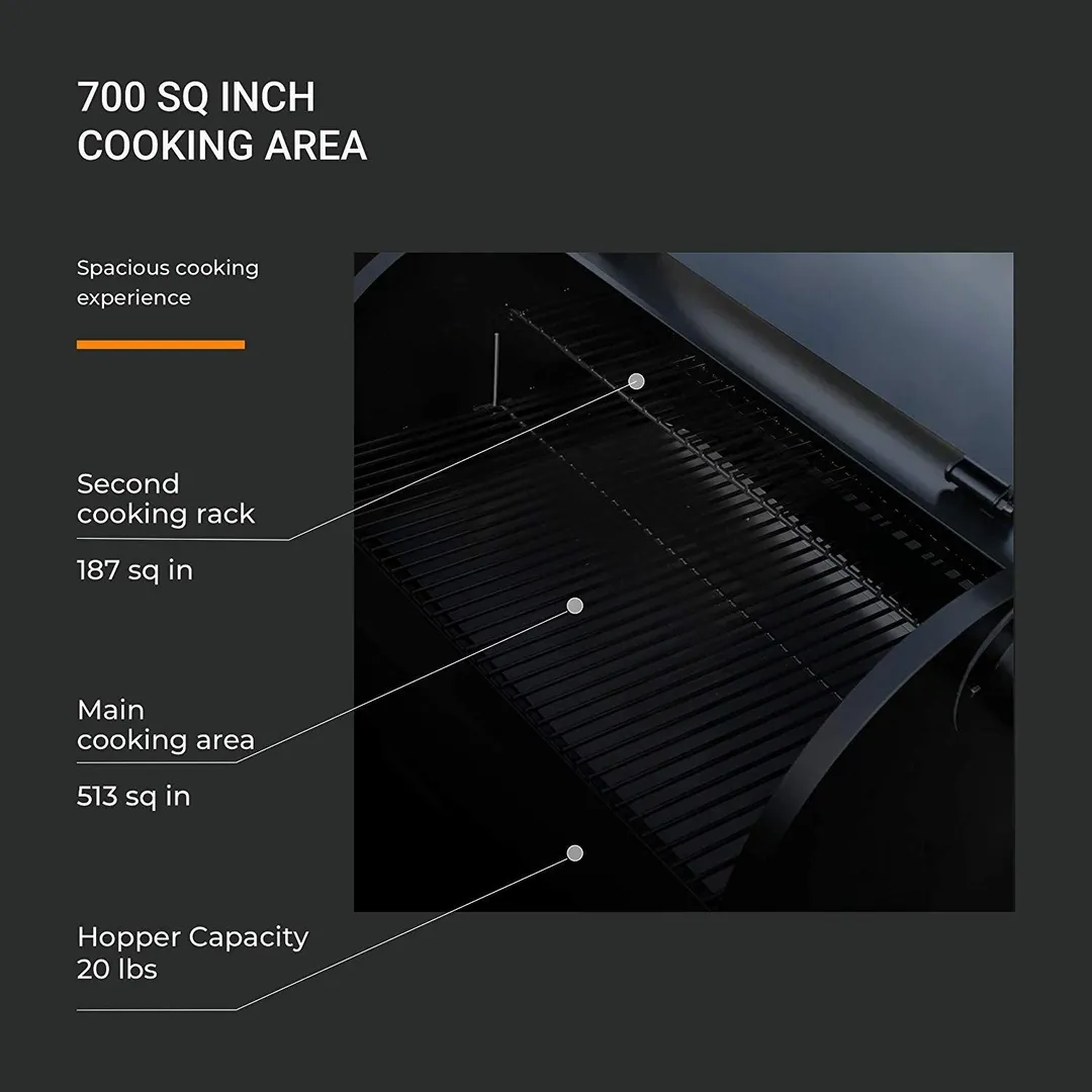 Z Grills Wood Pellet Grill & Smoker with Patio Cover, 7 in 1- Grill,700 Cooking Area, Roast, Sear, Bake,Smoke, Braise and BBQ with Electric Digital Controls for Outdoor, photo 3 of 11