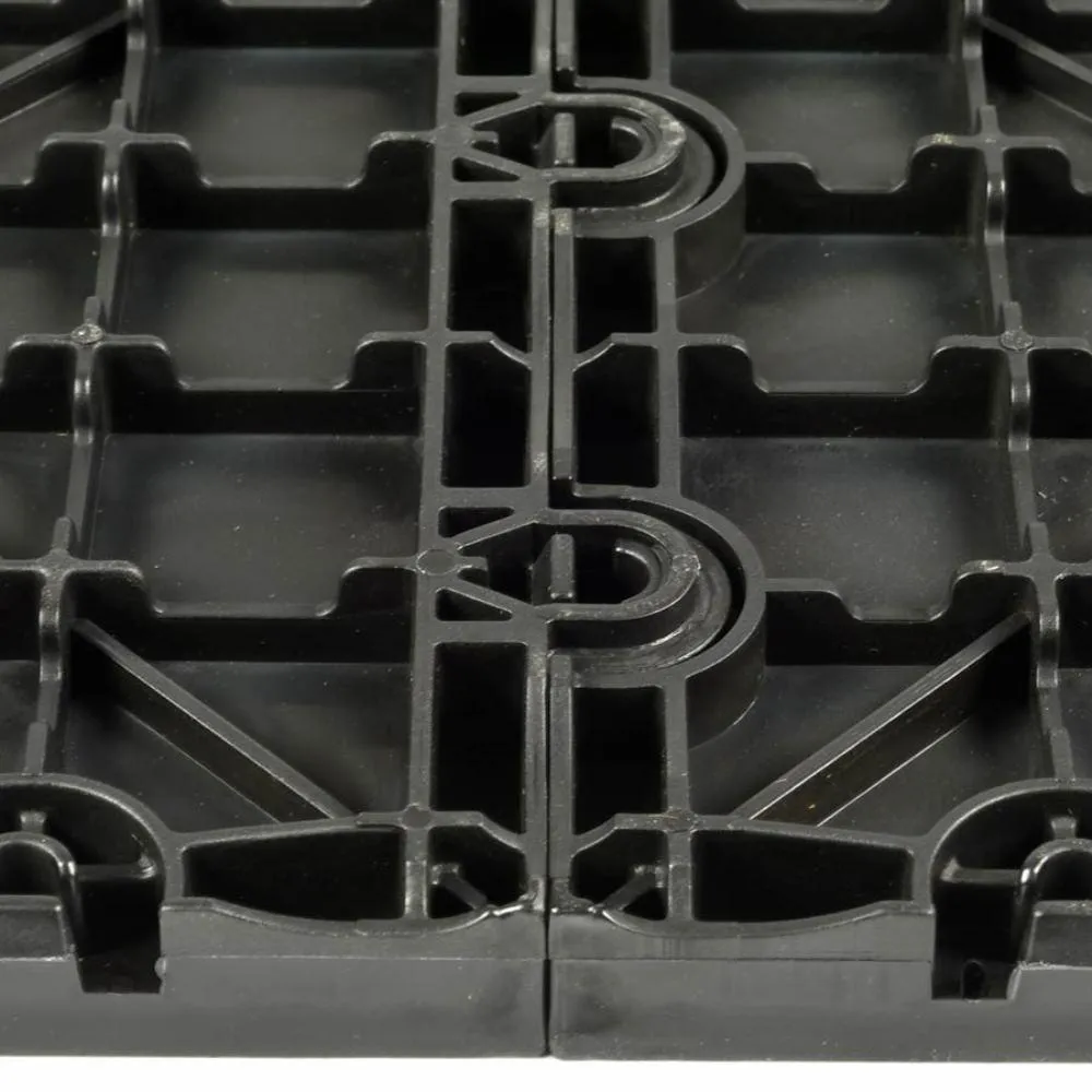 Greatmats Max Tile 12 in. x 12 in. x 5/8 in. Dark Oak Vinyl Interlocking Raised Modular Floor Tile (Case of 26), photo 3 of 8