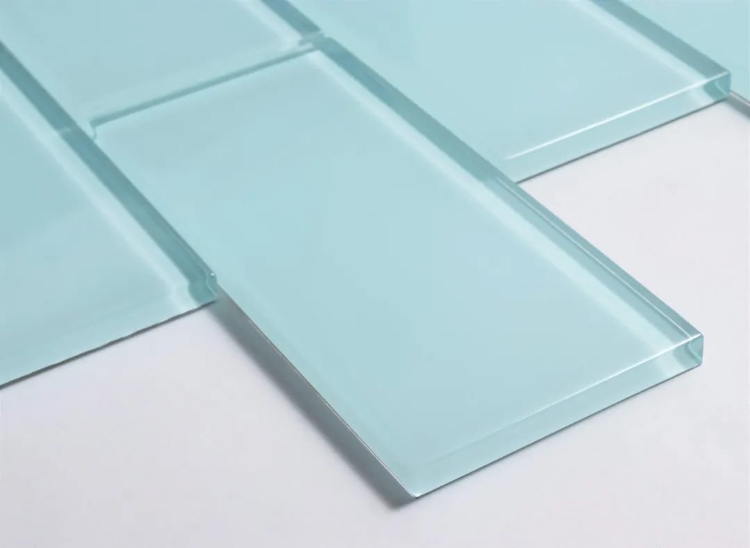 WS Tiles - Premium Baby Blue 3 in. x 6 in. Glass Subway 12 in. x 12 in. Mesh-Backed Wall Tile (5 sq. ft. / Case), photo 5 of 5