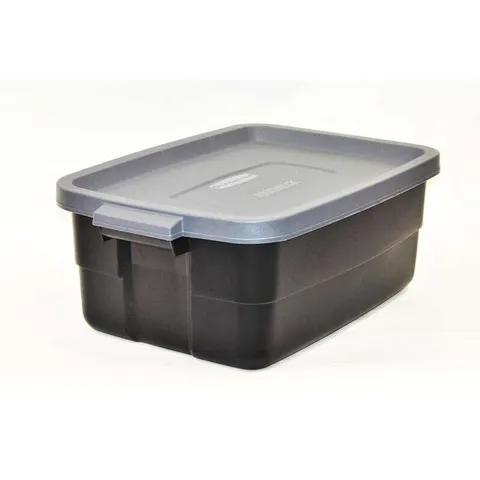 Rubbermaid Roughneck 8.7 in high · 15.9 in wide · 23.875 in deep Stackable Storage Box