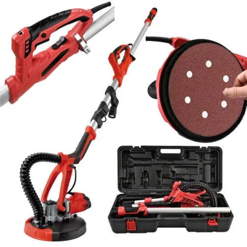 Ktaxon Drywall Hand Sander, 750 Watts Commercial Electric Variable Speed Power Wall Sanding Tools, with 6 Round Sanding Pads, for Ceiling Sheetrock, photo 7 of 9
