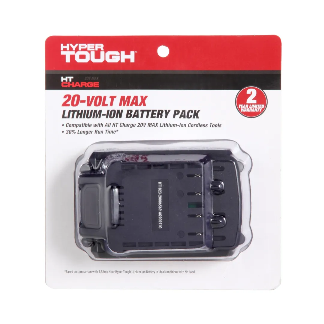 Hyper Tough 20V MAX 2.0Ah Lithium-ion Rechargeable Battery, photo 2 of 9