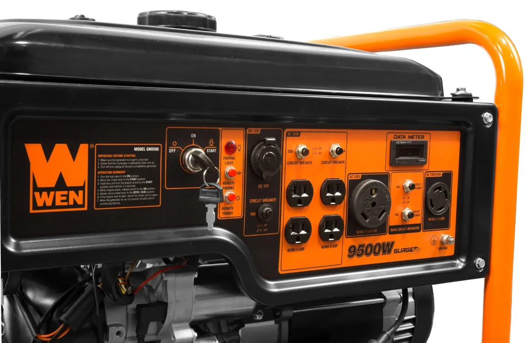 WEN 9500-Watt 420cc Transfer Switch and RV Ready 120V/240V Portable Power Generator with Remote Electric Start, CARB Compliant, photo 5 of 5