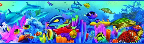 Chesapeake Down Under Blue Neptune'S Garden Portrait Border