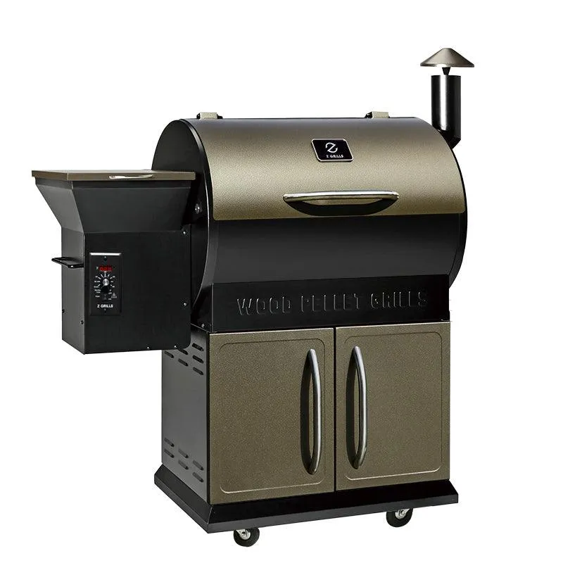 Z GRILLS ZPG-700D 2020 Upgrade Wood Pellet Grill & Smoker, 8 in 1 BBQ Grill Auto Temperature Control, inch Cooking Area, 700 sq in Bronze, photo 9 of 10