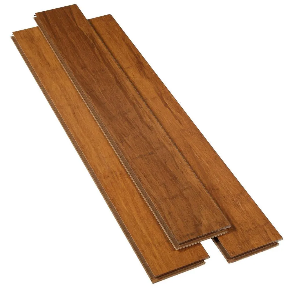 Home Legend Strand Woven Harvest 3/8 in. Thick x 4-3/4 in. Wide x 36 in. Length Click Lock Bamboo Flooring (19 sq. ft. / case), photo 3 of 9