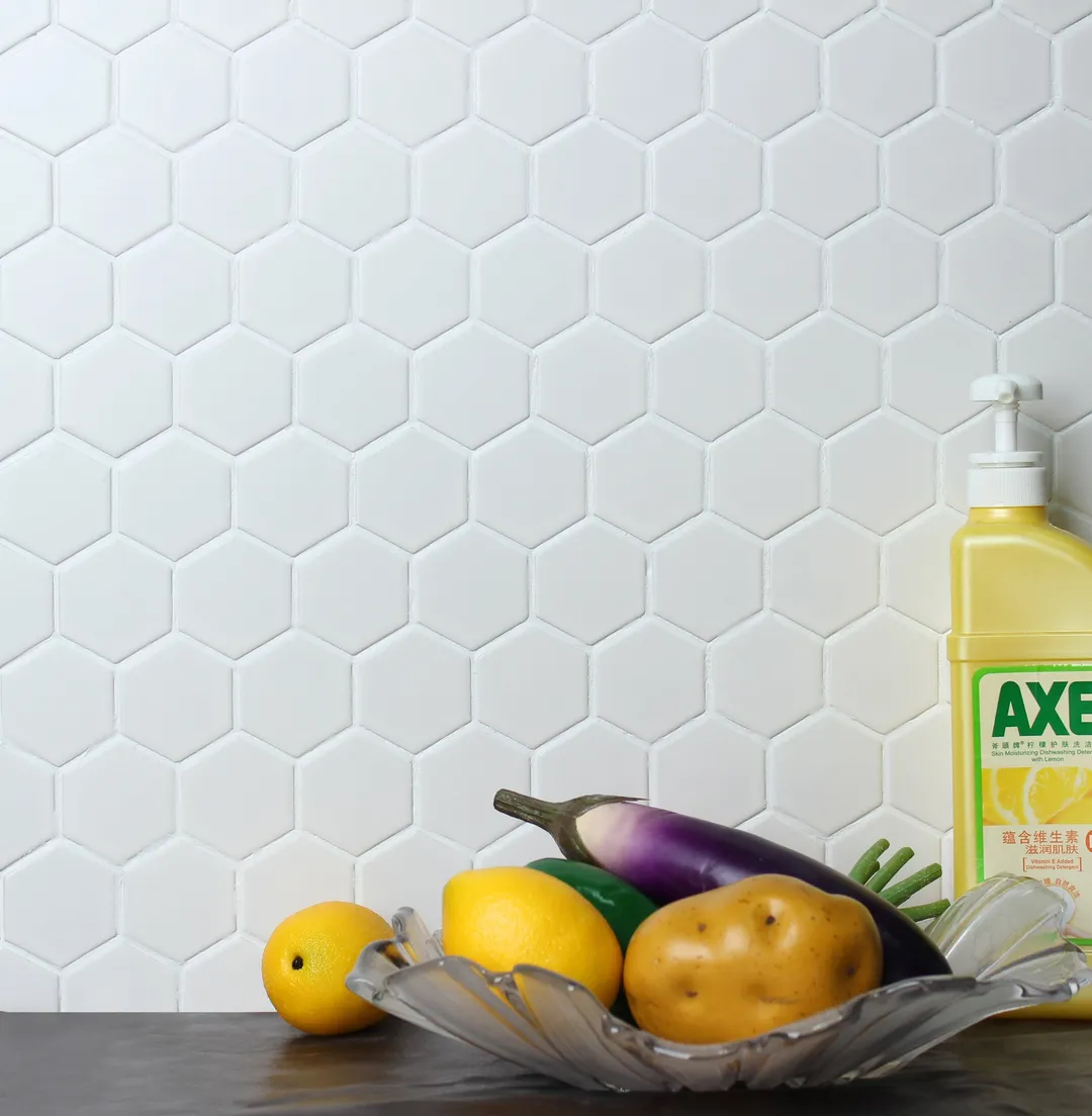 WS Tiles - Value Matte White 10.5 in. x 10.5 in. Porcelain 2" Hexagon Mosaic Floor & Wall Tile (9 sq. ft / Case), photo 8 of 8
