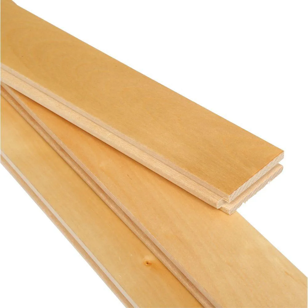 MONO SERRA Canadian Northern Birch Natural 3/4 in. x 3-1/4 in. Wide x Varying Length Solid Hardwood Flooring (20 sq. ft. / case), photo 5 of 12