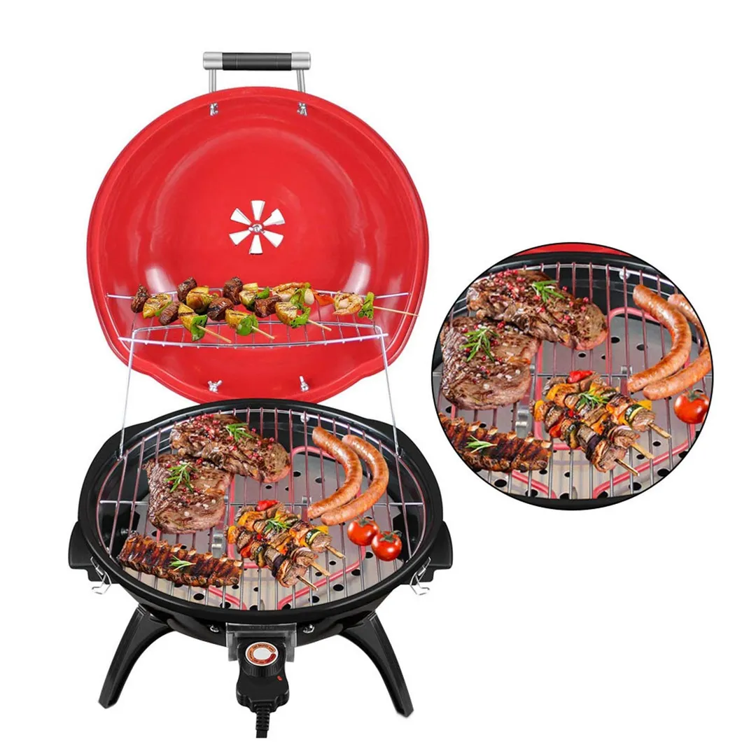 Techwood Electric BBQ Grill Indoor Outdoor Picnic Party Home Garden Camping Roasting Barbecue Stand Grill, photo 10 of 11