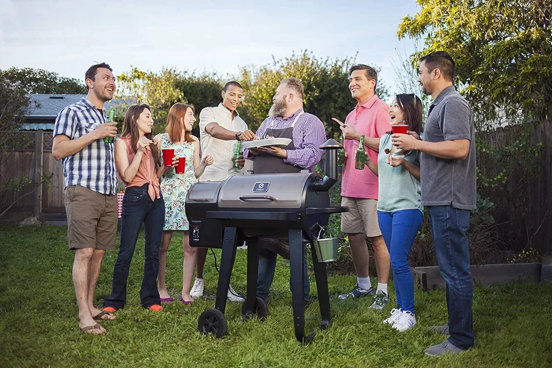 Z GRILLS 450A Smart Wood Pellet Grill 6 in 1 Outdoor BBQ Smoker 450 SQ inches Cooking Area Barbecue Grill Bronze, photo 6 of 10