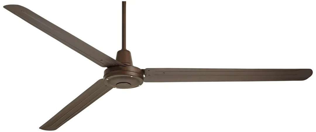 Casa Vieja 72" Casa Vieja Industrial Outdoor Ceiling Fan with Remote Large Oil Rubbed Bronze Damp Rated for Patio Porch, photo 2 of 7
