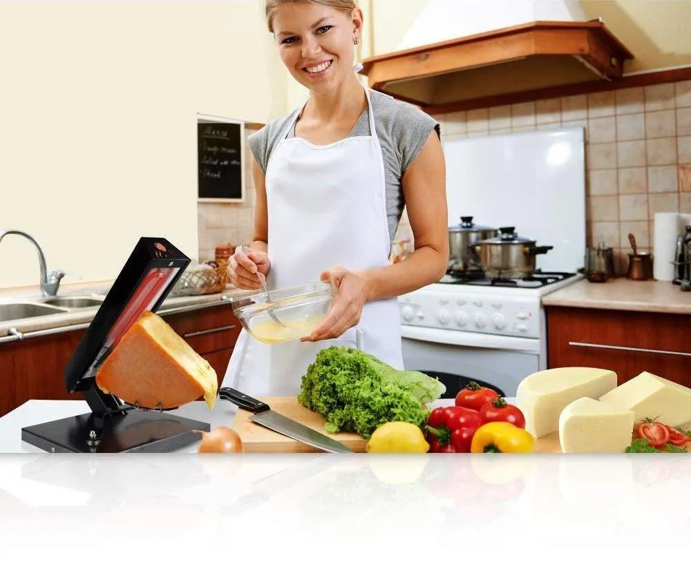 NutriChef Raclette Grill Cheese Melter/Warmer - Electric Cheese Melting Machine - Swiss Style Melt Maker - To Cover Potatoes, Vegetables or Pasta with Melted Cheese, photo 5 of 5