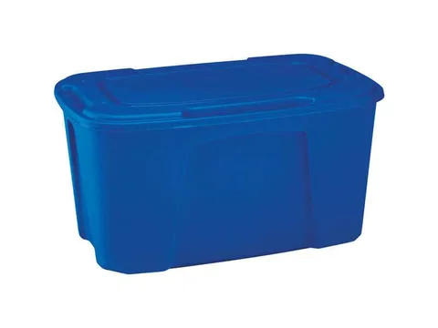 Homz 24 in high · 38.125 in wide · 18.5 in deep Stackable Storage Tote w/Wheels