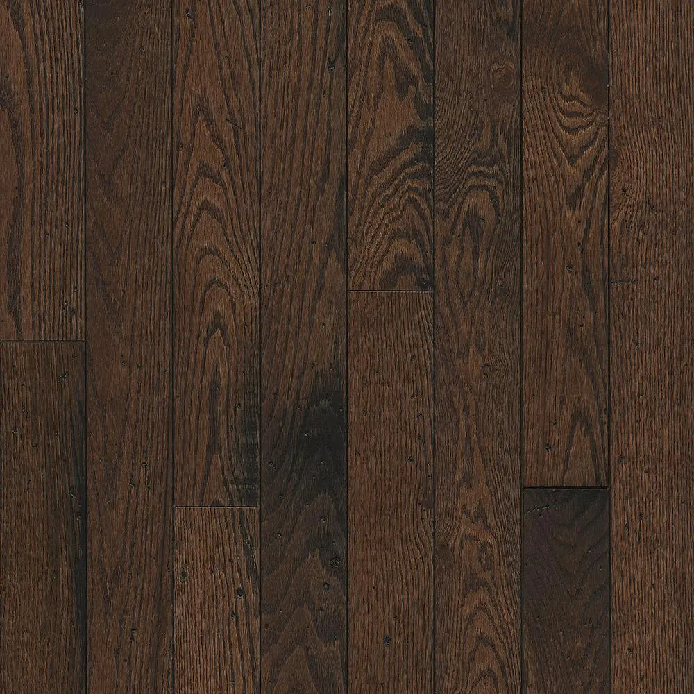 Bruce Revolutionary Rustics Oak Oakleaf Brown 3/4 in. T x 5 in. W x Varying L Solid Hardwood Flooring (23.5 sq.ft./case), photo 14 of 23
