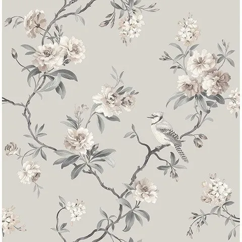 Fine Décor Chinoiserie Stone Floral Wallpaper