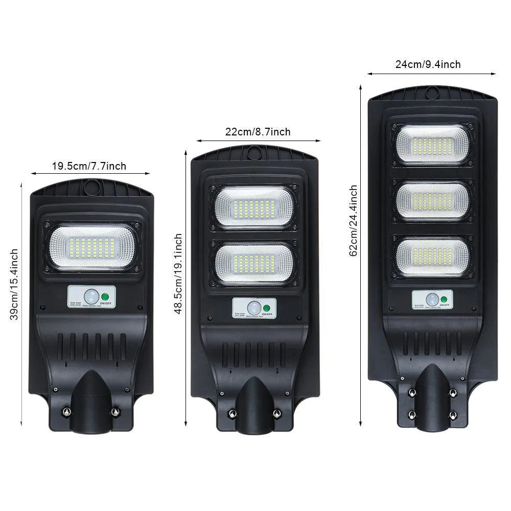 Novashion 48/96 LED Solar Street Lights Outdoor Lamp, 5730 SMD Solar Powered Street Light, IP65 Waterproof Dusk to Dawn Security Led Flood Light for Yard, Garden, Street, Basketball Court (Optional Pole), photo 2 of 9